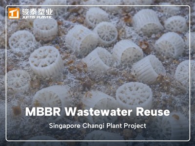 Høy-MBBR-medier for gjenbruk av avløpsvann|Singapore Changi Plant Project